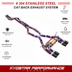 KYOSTAR Titanium Catback Exhaust System for 2015-2019 BMW F80 M3 F82 F83 M4 S55 3.0TT