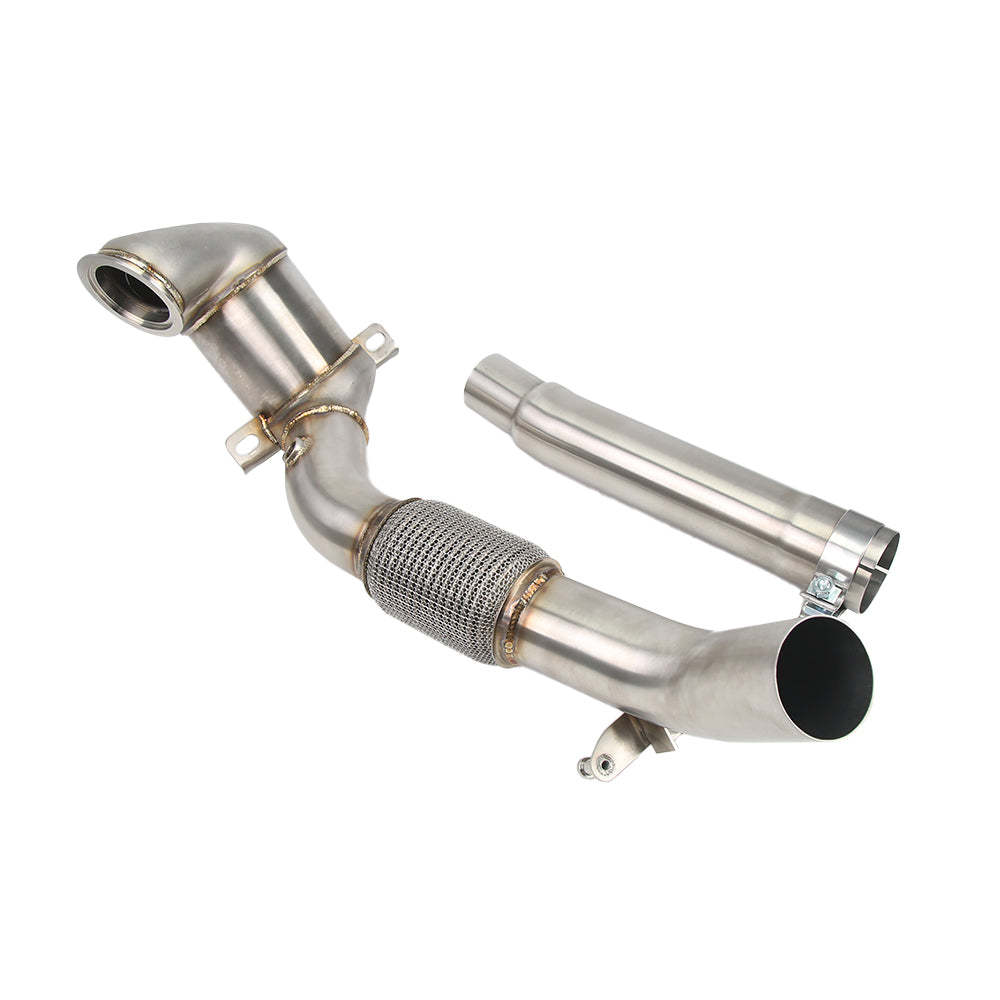 KYOSTAR 4" Catless Casted Downpipe for 2015-2021 VW Golf MK7 MK7.5 GTI Audi A3 EA888 1.8T 2.0T