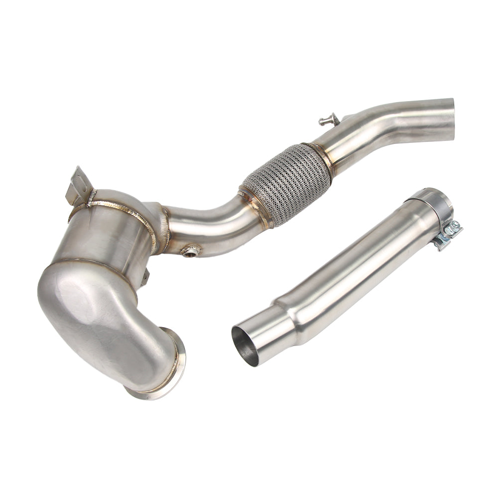 KYOSTAR 4" Catless Casted Downpipe for 2015-2021 VW Golf MK7 MK7.5 GTI Audi A3 EA888 1.8T 2.0T