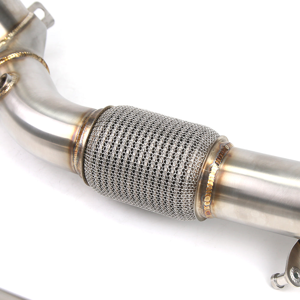 KYOSTAR 4" Catless Casted Downpipe for 2015-2021 VW Golf MK7 MK7.5 GTI Audi A3 EA888 1.8T 2.0T