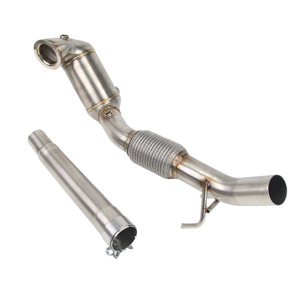 KYOSTAR 4" Catless Casted Downpipe for 2015-2021 VW Golf MK7 MK7.5 GTI Audi A3 8V EA211 1.4T