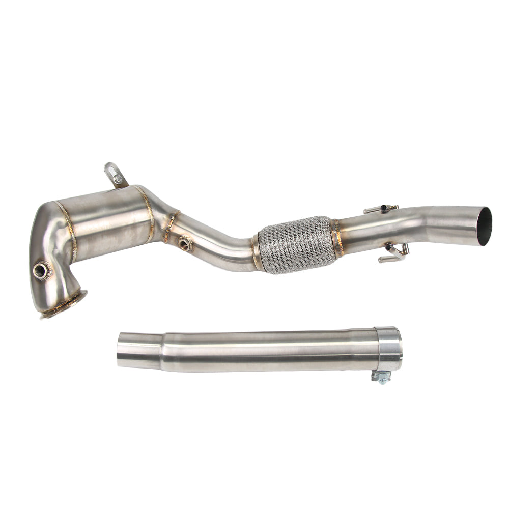 KYOSTAR 4" Catless Casted Downpipe for 2015-2021 VW Golf MK7 MK7.5 GTI Audi A3 8V EA211 1.4T
