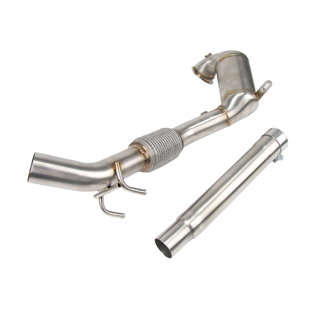 KYOSTAR 4" Catless Casted Downpipe for 2015-2021 VW Golf MK7 MK7.5 GTI Audi A3 8V EA211 1.4T