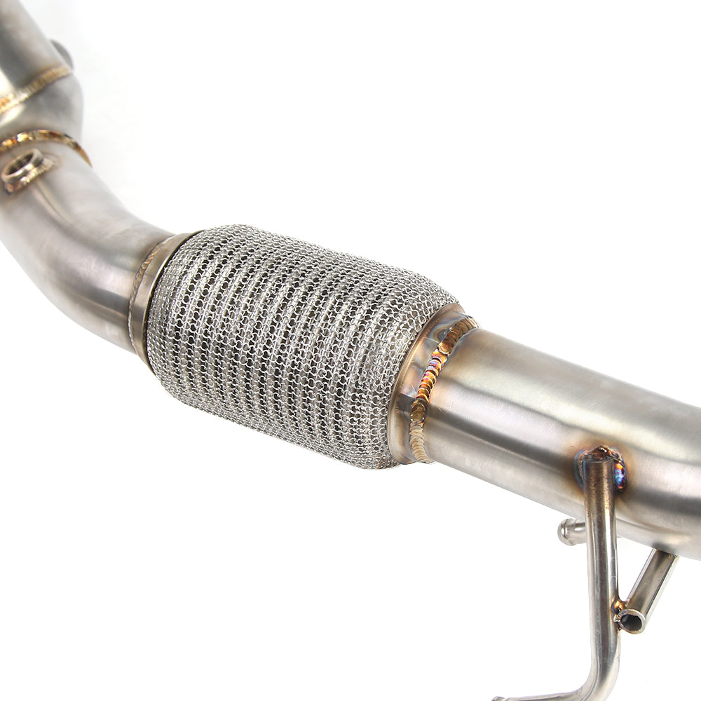 KYOSTAR 4" Catless Casted Downpipe for 2015-2021 VW Golf MK7 MK7.5 GTI Audi A3 8V EA211 1.4T