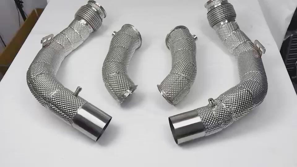 KYOSTAR Exhaust Downpipe for 2018-2023 BMW F90 M5 F91 F92 F93 M8 S63 4.4T V8